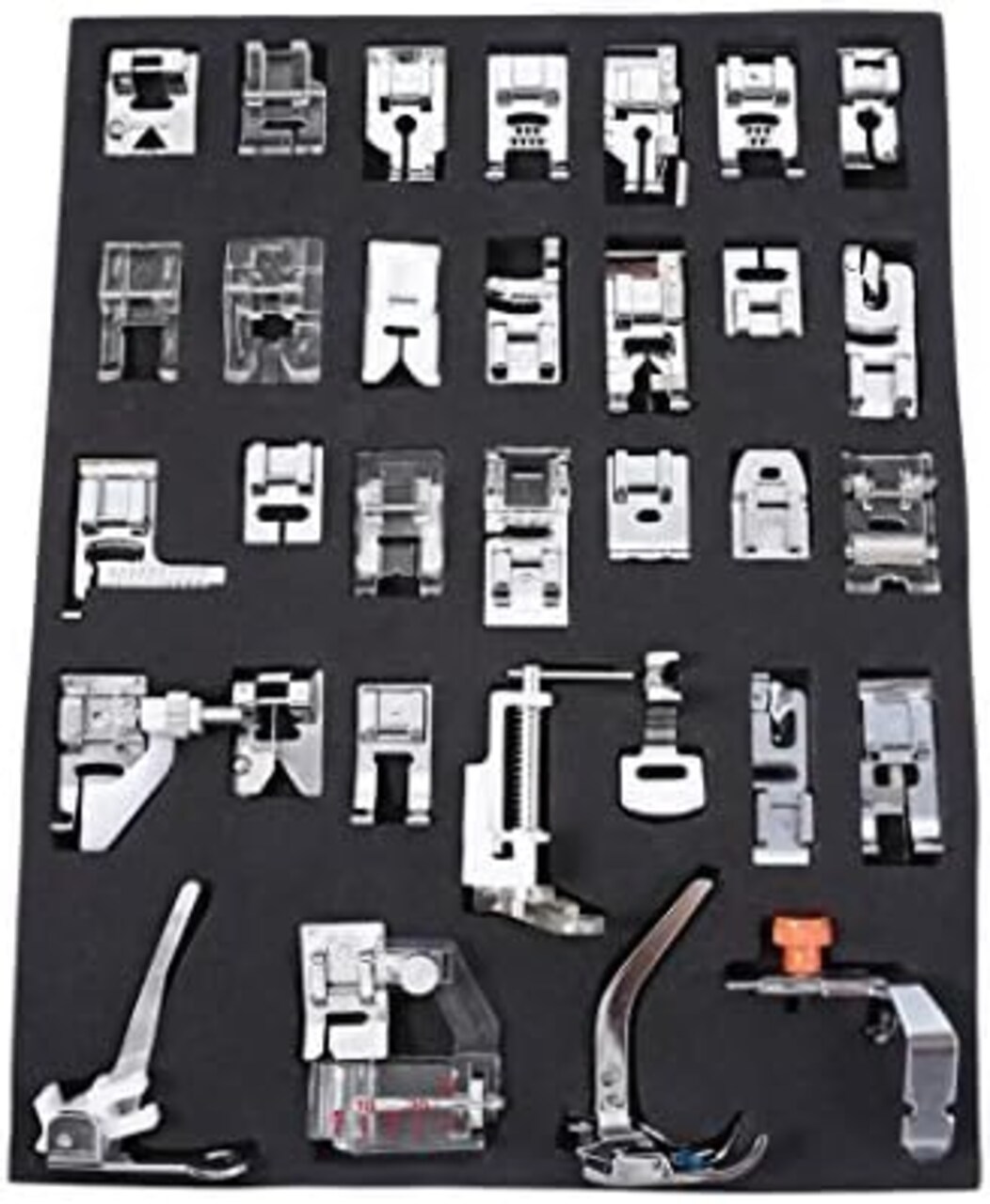 Professional Domestic Sewing Machine Sewing Foot Presser Foot Presser Feet Set for Singer, Brother, Janome, Babylock, Elna,Toyota,New Home,Simplicity and Low Shank Sewing Machines
